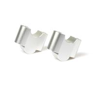 Elevador De Manillar De Motocicleta para Kawasaki ER4F ER-6F ER-6N KLR650 KLR 650 para VERSYS 650 1000 Abrazaderas De Montaje De Elevadores Abrazaderas de Manillar de Motocicleta(Plata)