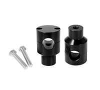 elevador de manillar Kit de abrazadera de soporte elevador de manillar de motocicleta de 22 mm y 25 mm para manillares de 1'' y 7/8'', ajuste universal para Harley y Honda(Black 25mm)