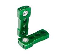Elevador De Manillar Motocicleta 1 Pulgada Para Moto Nieve 7/8" Y 1-1/8" Elevadores Pivotantes Universales Elevador Riser(4 inch green)