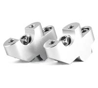 Elevador De Manillar Para CB500X Para CB500F Para CB300F Para CB400F Para NC 750 X Para NC750X 2016-2021 Kit De Elevadores Manillar Abrazadera(Plata)