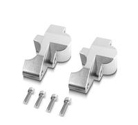 Elevador De Manillar para CFMOTO 800MT 450MT | Elevadores de manillar para motocicleta, insertos elevadores, extensor de horquilla elevadora(Plata)