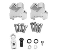 Elevador De Manillar para CFMOTO 800MT | Elevadores de manillar para motocicleta, insertos elevadores, extensor de horquilla elevadora(Plata)