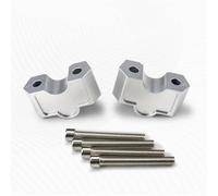 Elevador De Manillar para F800GS GS800 F 800 GS F800 GS F 800GS 2023 2024 2025. Adaptador De Aumento De Altura De Tubería. Abrazadera Montaje Ajustable(Plata)