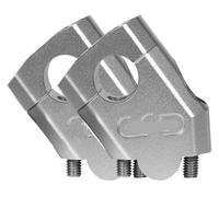 Elevador De Manillar para FZ6 S2 FZ 6 para FAZERMT-07 para MT-09 para MT07 Elevadores Barra Manillar Elevador Manillar Motocicleta Abrazadera Montaje Barra 28 Mm 22 Mm Manillar Riser(22mm Silver)
