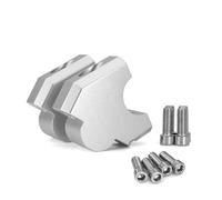 Elevador De Manillar para NT1100 NT 1100 2022-2023 - Elevador Abrazadera Montaje Manillar. Levanta La Abrazadera del Tubo del Sillín. Adaptador de Altura del Manillar(Plata)