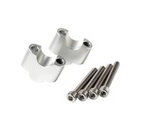 Elevador de Manillar para para V-sys 650 KLE650 2013-2017 2018 2019 2020 2021 Adaptador De Elevación De Manillar Abrazaderas De Barra De Motocicleta(Silver)