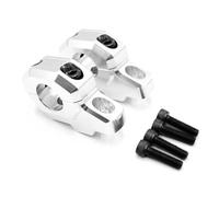 Elevador De Manillar para para Z900C para Z900RS (2017-2024). Adaptador De Reposicionamiento. Abrazadera Ajustable. Adaptador de Altura del Manillar(Plata)