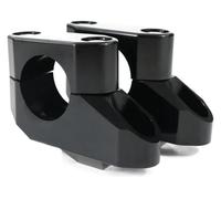 Elevador De Manillar Para Tuono Para Shiver Para Mana Para Dorsoduro Para Caponord 28 Mm Elevadores Desplazados De 1 1/8" Manillar Trasero Con Abrazadera Kit(Negro)