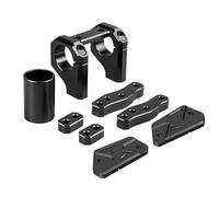 Elevador de Manillar Soporte de Montaje del Elevador Barra Manillar Delantero para Surron Light Bee X L1E Kit Cubierta depósito Freno y Trasero(Black Kit)