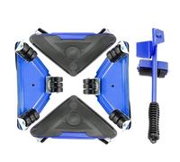 Elevador de Muebles: Marco de Acero Resistente, diseño de Mango ergonómico, Base Antideslizante, Mecanismo de Altura Ajustable | Herramienta de mudanza portátil con Ruedas bloqueables para