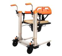 Elevador de pacientes eléctrico para personas mayores discapacitadas Silla de transferencia 5 en 1 con control remoto y asiento dividido de 180° Elevador de transferencia recargable