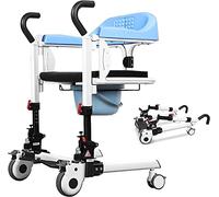 Elevador de Pacientes Elevador para Ancianos para el Hogar, Elevador de Transferencia Plegable Portátil para Ancianos Discapacitados, Silla de Ducha de Baño Ajustable en Altura Silla de Transporte Si