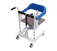 Elevador de pacientes hidráulico para el hogar con asiento dividido de 180° y orinal, mesa de comedor, silla de inodoro portátil, ayuda de transferencia de asiento para personas mayores, altura