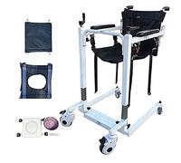 Elevador de pacientes hidráulico para exteriores, silla de ruedas para traslado de pacientes, máquina de transferencia de elevador de pacientes de autoservicio con asiento blando y asiento d