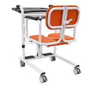Elevador de pacientes hidráulico para uso doméstico - Silla de ruedas portátil con rotación de 180° y ayuda de transferencia de ducha - Elevador de movilidad ajustable para ancianos, personas mayores