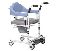 Elevador de pacientes para el hogar, silla de transferencia médica, silla de baño, silla de ruedas, cómoda de cabecera con asiento dividido de 360° y asientos de inodoro para orinal, silla de ducha