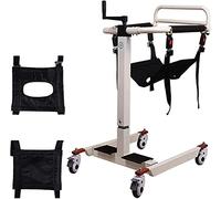 Elevador de pacientes para el hogar, silla de transporte de acero para silla de ruedas con cojín, silla de transferencia con cojín, para personas con discapacidad, para ancianos, inodoro, ayuda de