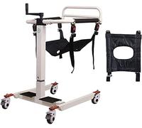 Elevador de pacientes para silla de ruedas de transporte de acero para el hogar - Silla de ruedas portátil para el hogar, elevador de transferencia de pacientes de cuerpo completo con asiento aco