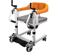 Elevador de pacientes Silla de ruedas manual para el hogar, Elevador de transferencia para personas mayores de servicio pesado Silla de ruedas para discapacitados Silla de ducha de baño ajustable en