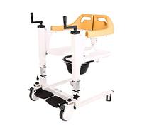 Elevador de pacientes Silla de ruedas Máquina de transferencia de elevador de pacientes de autoservicio con asiento dividido y asiento de inodoro Elevador manual de silla de ruedas con capac