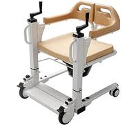 Elevador de pacientes Silla de ruedas mejorada para el hogar, ayuda doble para elevación de pacientes, elevador de transferencia de pacientes multifuncional con asiento dividido de 180°, silla de duc