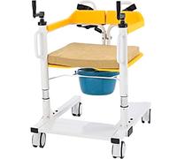 Elevador de Pacientes Silla de transferencia ajustable para pacientes con ruedas elevadoras, ducha elevadora con palanca de elevación manual, portátil para automóvil para personas mayores, a