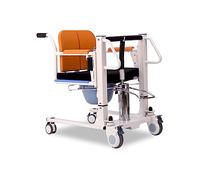 Elevador de Pacientes Silla de traslado portátil para el hogar, elevador de pacientes con ruedas y asiento dividido, ayuda de elevación manual, inodoro para personas mayores encamadas, paral