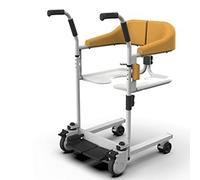 Elevador de pacientes Wheelchai para el hogar, silla de ruedas de transferencia, elevador de transferencia para ancianos con asiento dividido de 180°, silla de ducha de baño con cubo de inodoro,