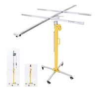 Elevador de paneles de yeso con martillo eléctrico y soporte de nivel, polipasto rodante para instalación en techo y pared, altura de elevación de 3,5 m