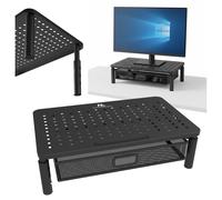 Elevador de pantalla para PC de escritorio soporte de monitor ajustable y cajon