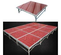 Elevador de plataforma de escenario portátil plegable, plataforma de escenario portátil, ideal para eventos, iglesias, transmisiones en vivo, escuelas, elevadores de tambores(150x100x30cm)