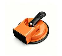 Elevador de succión de 60 kg de capacidad de carga, profesional de cristal, con palanca, ventosa para cristal, azulejos, mármol, metal, herramienta para soladores de azulejos (naranja)