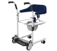 Elevador de transferencia de pacientes, silla de transferencia de pacientes multifuncional, silla de ruedas elevadora de enfermería, con inodoro y cojín, máquina de elevación médica impermeable, para