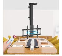 Elevador de TV con rotación Manual de 360° - Compatible con Soportes de TV de Techo eléctricos de 32 a 75 Pulgadas, con Control Remoto
