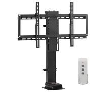 Elevador de TV motorizado con control remoto para ajuste de altura, soporta televisores de 32 a 70 pulgadas y carga de hasta 175 libras