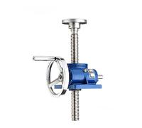 Elevador de varilla de tornillo de 1T/2,5T, plataforma de elevación manual pequeña, manivela, tornillo sin fin líder, elevador con volante, reductor de elevación(SWL2.5T 700mm)