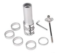 Elevador de vástago de bicicleta ajustable para MTB, extensor de altura del manillar de aleación de aluminio con fijación segura, resistente al desgaste y al óxido, pieza de actualización de ciclismo