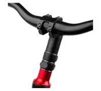 Elevador de Vástago de Bicicleta Extensor de altura del vástago de la horquilla de la bicicleta, adaptador de elevación del manillar, espaciador de aleación de aluminio(STM-002 Black)