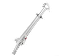 Elevador de vástago de bicicleta plegable de aluminio de 28 6 mm, mejora la comodidad en bicicletas eléctricas con diseño ajustable (A plateado)
