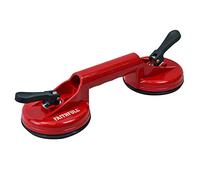 Elevador de ventosas Faithfull de doble almohadilla de 120 mm - Herramienta para levantar azulejos, vidrio y mármol - Cuerpo de plástico ABS - Capacidad de carga 45 kg en vertical/30 kg en horizontal