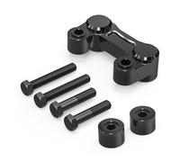 Elevador del Manillar De Motocicleta para Road para Glide para FLTRX para King para FLHR para Street para Bob para FXBBS 114 para Low para Rider S Elevador Manillar Placa Retroceso(Negro)