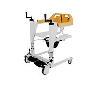 Elevador eléctrico de escaleras para silla de ruedas, elevador de pacientes para silla de transporte en el hogar con asiento dividido de 180°, cómoda de noche, silla de ducha de baño, elevador manual