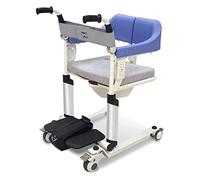 Elevador eléctrico de pacientes para el hogar, 4 en 1, para ancianos, discapacitados, portátil, para baño, silla de ruedas, elevador de transferencia de pacientes con asiento dividido de 180° y
