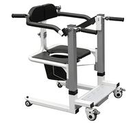 Elevador eléctrico de pacientes para silla de ruedas de transporte portátil para el hogar Silla de transferencia con asistencia para elevación de pacientes con asiento dividido de 180 ° y cuña para p