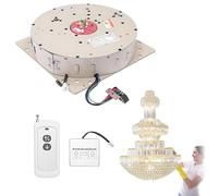 Elevador Eléctrico Para Lámparas De Araña, Elevador Para Lámparas De Araña De Cristal, Capacidad De Carga 110/220/330 Libras, Altura De Elevación 4/5/6 M, Con Mando a Distancia E Interruptor De Pared,