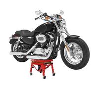 Elevador hidráulico de motocicleta, 160 kg, elevador de motocicleta, caballete de montaje para motocicleta con ruedas, soporte de montaje ajustable de 30,5 a 80 cm, elevador de motocicleta, soporte de