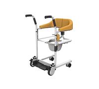 Elevador hidráulico de pacientes, silla de traslado, elevador de pacientes para el hogar, silla de movilidad portátil, elevador de traslado con asiento abatible de 180° y cuña, silla de tras
