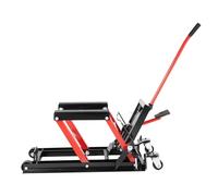 Elevador hidráulico para motocicleta, acero ajustable en altura resistente con cubierta ancha antideslizante, centro de manivela, capacidad de 680 kg para motocicletas y motos de cross