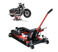 Elevador Hidráulico para Motocicleta de 680 kg de Carga, Soporte de Montaje Ajustable de 115 a 365 mm para Motor en Garaje