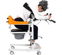 Elevador hidráulico para pacientes con estante de elevación asistido para la parte superior del cuerpo para traslado de silla de ruedas en el hogar, soporte de elevación de silla de mesita de noche